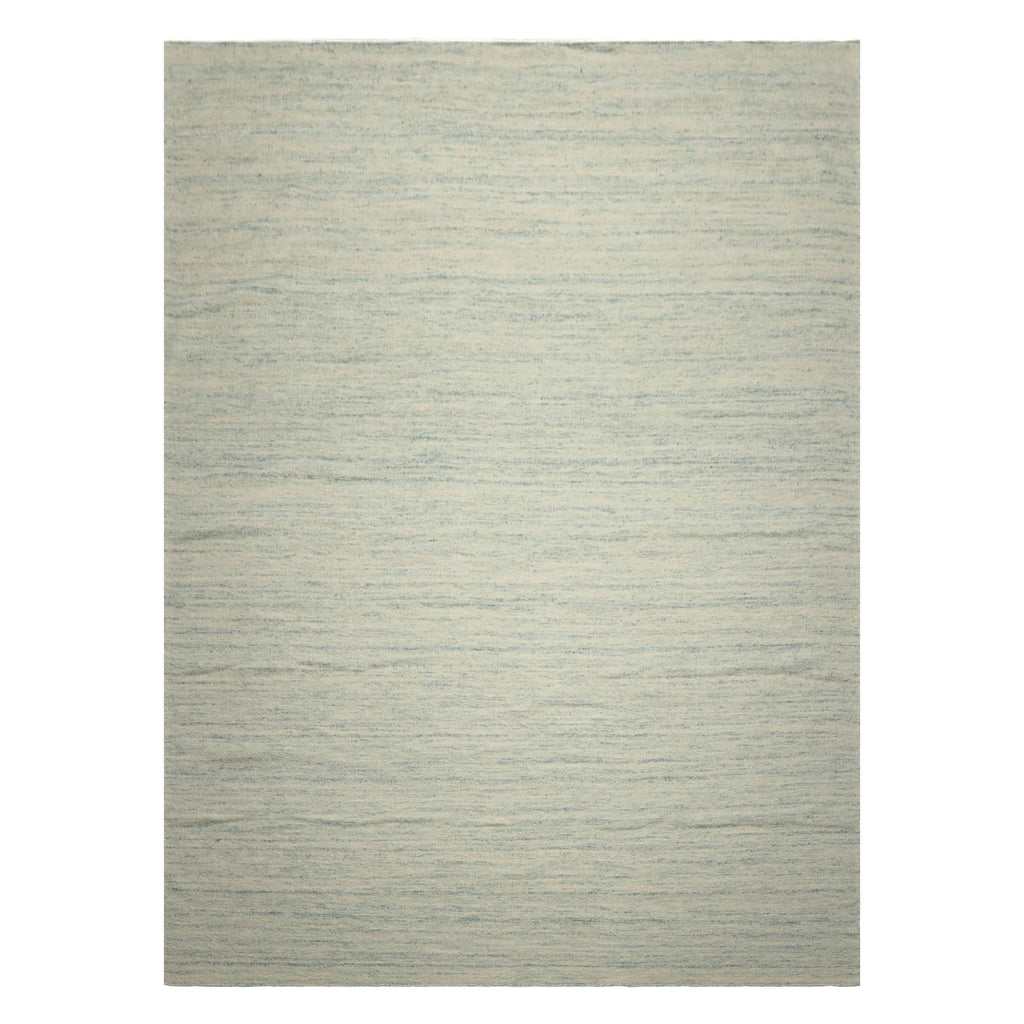 9x12 Ivory, Aqua, Color Hand Woven  New Zealand Wool & Mohair Modern Oriental Rug
