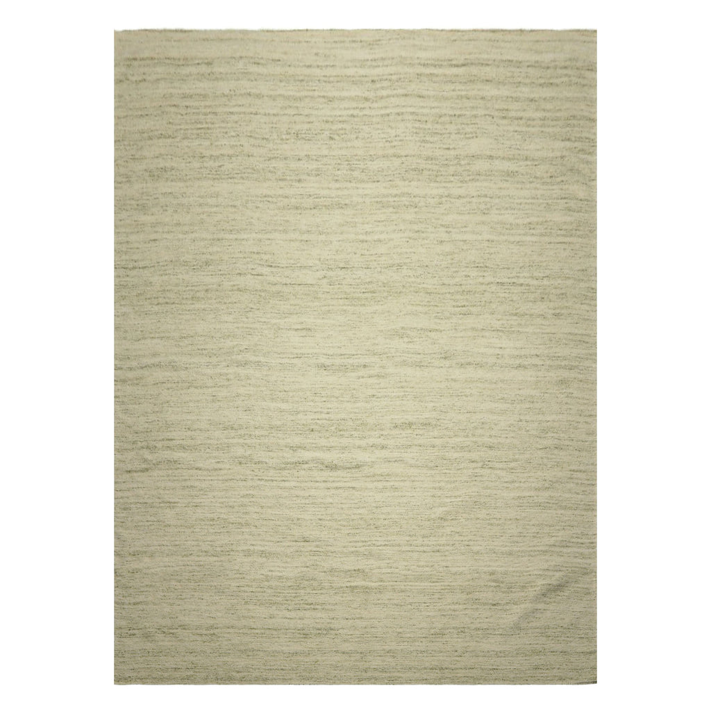 9x12 Ivory, Sage, Color Hand Woven  New Zealand Wool & Mohair Modern Oriental Rug