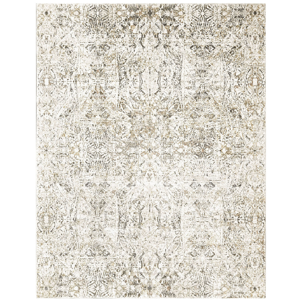 9x12 Ivory, Beige, Multi Color Power Loom Oushak Wool Modern Oriental Rug