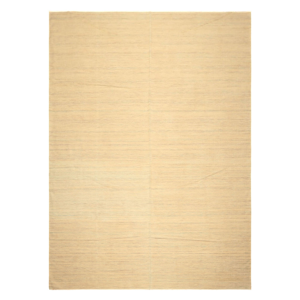 9x12 Beige, Ivory, Gray Color Hand Woven Kilim Wool Moden & Contemporary Oriental Rug